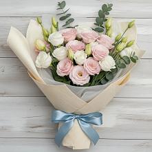 Букет цветов из:  Лизиантусы в Сорске