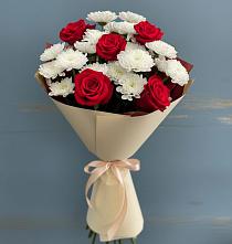 Букет цветов из:  Розы и Хризантемы в Сорске