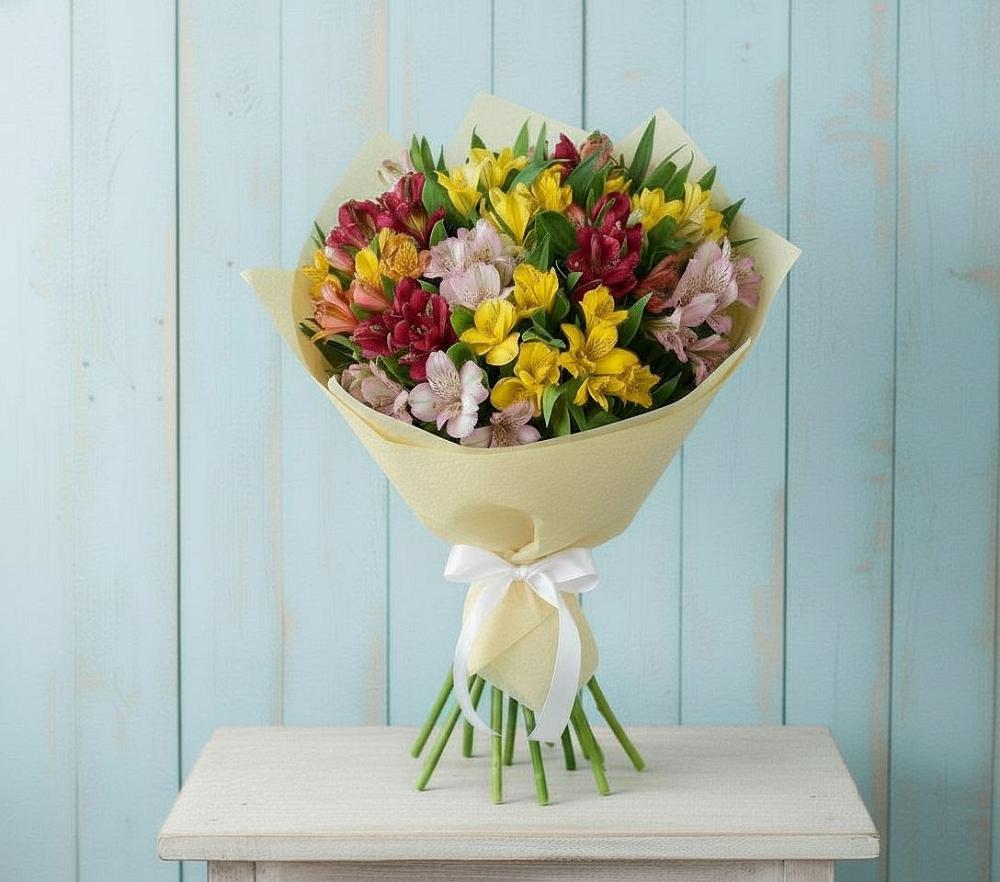 Букет цветов из: Альстромерии в Сорске