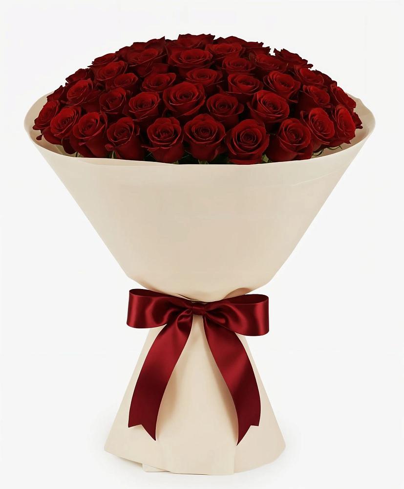 Букет 101 Бордовая роза Блэк Бакарра в Сорске
