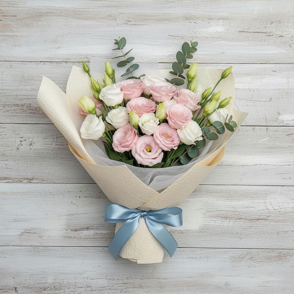 Букет цветов из: Лизиантусы в Сорске